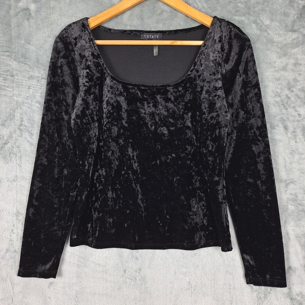 Womens Top Small Black Velvet Renaissance Romantic Goth Ren Faire Whimsigoth